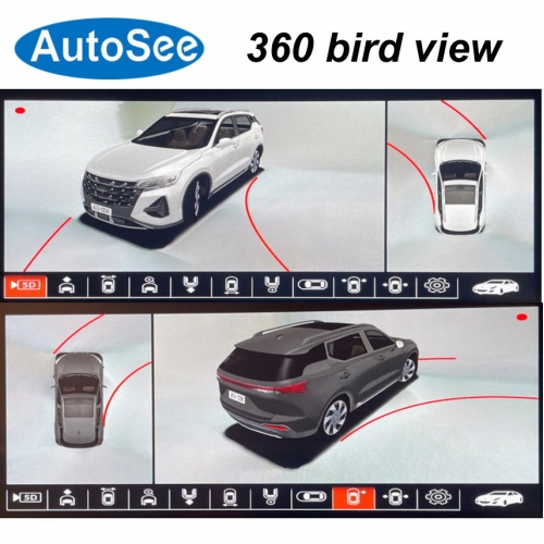 suit original OEM monitor for GAC Trumpchi GS3 GS4 GS5 GS7 car 360° degree camera 3D bird eye Panoramic view Front rear Surround parking reverse system